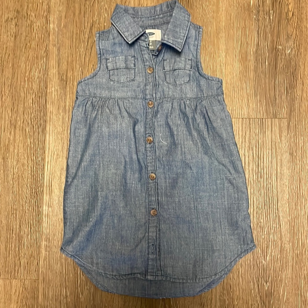 Old Navy denim like Button Up Dress 3t
